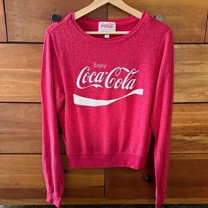 Wildfox Coca-Cola Vibrant Red Lightweight Sweatshirt